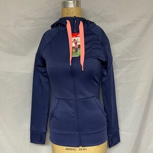 The North Face Womens Suprema FZ Performance Hoodie Patriot Blue NWT $75